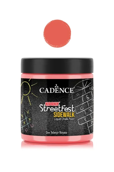 SF04 Kırmızı Sıvı Tebeşir Boyası 250ML - Cadence Kooky Streetfest ürün görseli 1