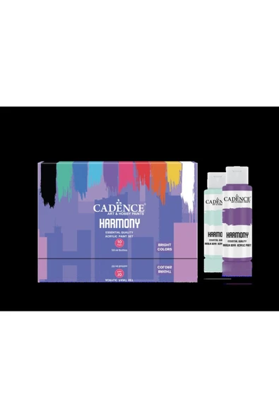 Harmony Akrilik 10 Lu Set Canlı Renkler 59ml ürün görseli 1