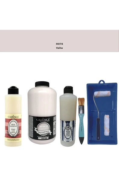 Banyo Mutfak Boyası-Cadence Multi H-078 Vaha 2Lt Pya 500Ml Taş Vernik Parlak 500Ml Ruloset ürün görseli 1