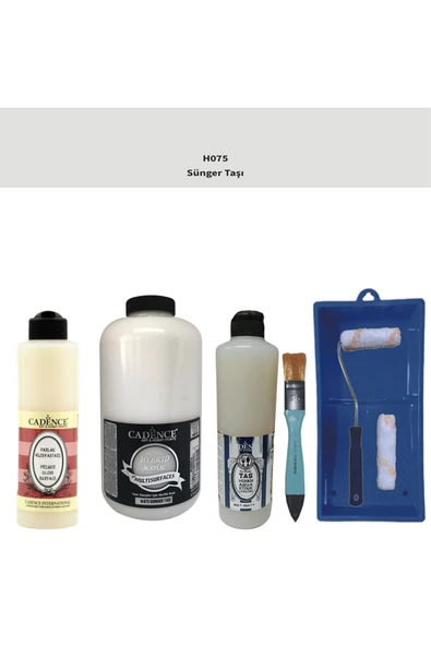 Banyo Mutfak-Cadence Multi H-075 Sünger Taşı 2000Ml Par Yüzey Ast 500Ml Taş Vernik Mat 500Ml ruloset ürün görseli 1