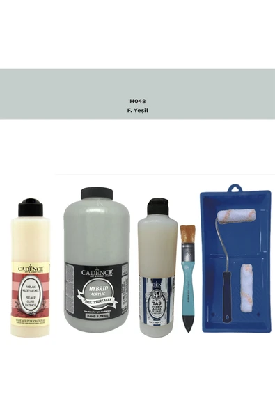Banyo Mutfak-Cadence Multi H-048 F.Yeşil 2000Ml Par Yüzey Ast 500Ml Taş Vernik Mat 500Ml ruloset ürün görseli 1