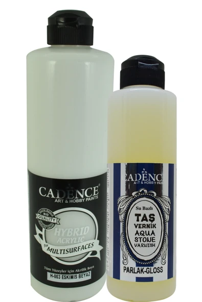 Multisurfaces H-003 Eskimiş Beyaz 500 ml+ Taş Vernik 250 ml ürün görseli 1