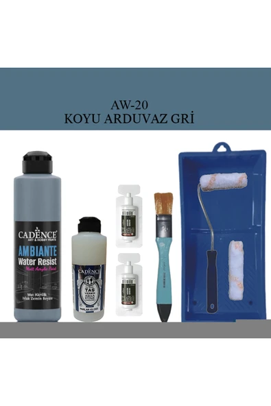 Fayans Tezgah B-Ambiente Islak Zemin Aw-20 K.ArduvazGri 250Ml Katalizör 20Gr TaşVernik120 SatRuloSet ürün görseli 1