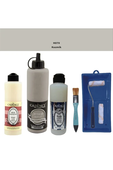 Banyo Mutfak Boyası-Cadence Multi H-070 Kozmik 500Ml Pya250Ml Taş Vernik Mat 250Ml Saten Rulo ürün görseli 1