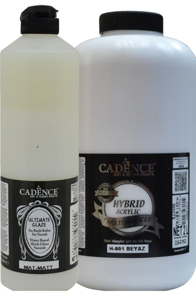 Multisurfaces  H-001 Beyaz 2 lt+ Ultimate Mat Vernik 750 ml ürün görseli 1