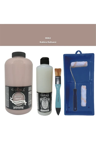 Mobilya Boyası-Cadence Multisurface H-082 Kahire Kahvesi 2Lt Ultimate Parlak Vernik 500Ml ürün görseli 1