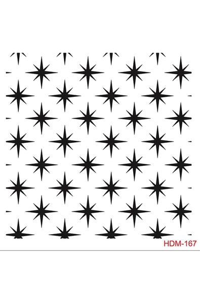 Home Dekor Stencil HDM167 ( 25 x 25 ) ürün görseli 1