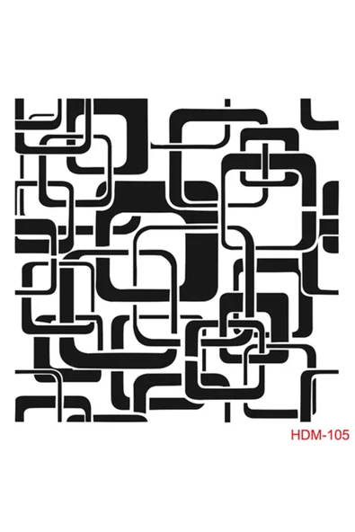 Hdm105 Home Dekor Midi Stencil (25x25) ürün görseli 1
