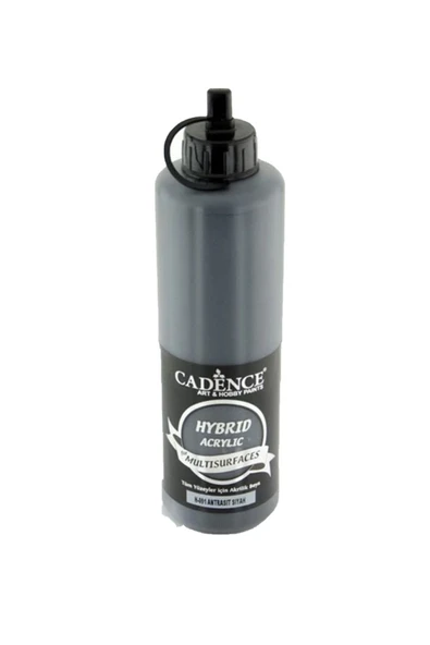Hybrid Multisurfaces Akrilik Boya 500ml H091 Antrasit Siyah ürün görseli 1