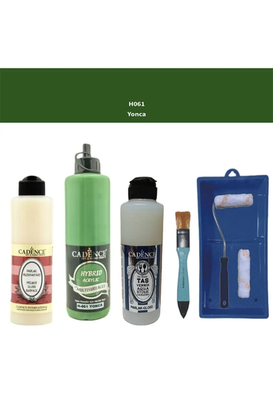 Banyo Mutfak Boyası-Cadence Multi H-061 Yonca 500Ml Pya250Ml Taş Vernik Parlak 250Ml Saten Rulo ürün görseli 1