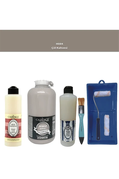 Banyo Mutfak-Cadence Multi H-084 Çöl Kahvesi 2000Ml Par Yüzey Ast 500Ml Taş Vernik Mat 500Ml ruloset ürün görseli 1