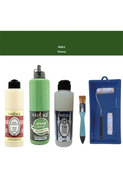 Banyo Mutfak Boyası-Cadence Multi H-061 Yonca 500Ml Pya250Ml Taş Vernik Mat 250Ml Saten Rulo ürün görseli 1
