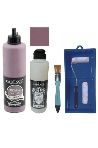 Mobilya Boyası-Cadence Multisurface H-029 Camelot 500Ml Ultimate Vernik Mat 250Ml Saten Rulo Set ürün görseli 1