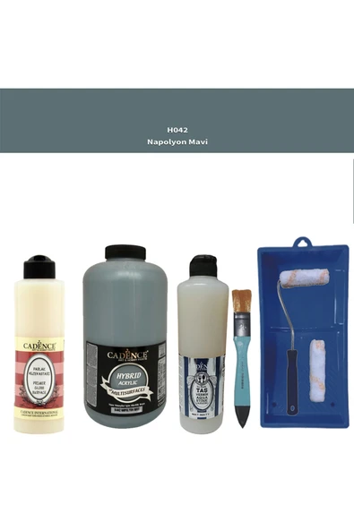 Banyo Mutfak-Cadence Multi H-042 Napolyon Mavi 2000Ml Par Yüzey A 500Ml Taş Vernik Mat 500Ml ruloset ürün görseli 1