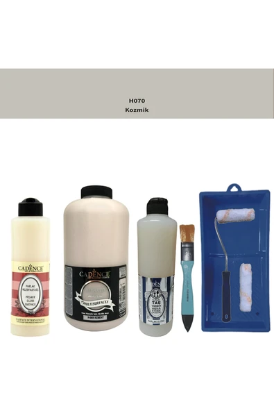 Banyo Mutfak Boyası-Cadence Multi H-070 Kozmik 2Lt Pya 500Ml Taş Vernik Parlak 500Ml Ruloset ürün görseli 1
