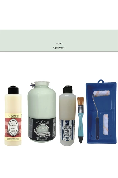 Banyo Mutfak-Cadence Multi H-043 Açık Yeşil 2000Ml Par Yüzey Ast 500Ml Taş Vernik Mat 500Ml ruloset ürün görseli 1