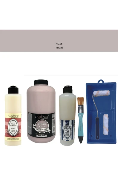 Banyo Mutfak-Cadence Multi H-015 Tuval 2000Ml Par Yüzey Ast 500Ml Taş Vernik Mat 500Ml Satenruloset ürün görseli 1