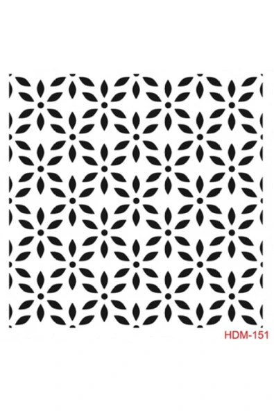 Stencil (şablon) Home Dekor 25*25 Hdm-151 ürün görseli 1