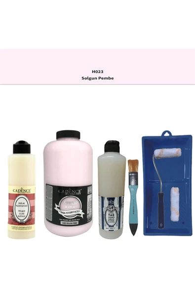 Banyo Mutfak- Multi H-023 Solgun Pembe 2000Ml Par Yüzey As 500Ml Taş Vernik Mat 500Ml ruloset ürün görseli 1