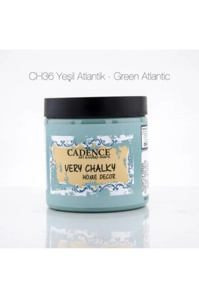 Very Chalky Home Decor Mobilya Boyası 500 ml. 36 YEŞİL ATLANTİK ürün görseli 1