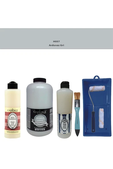 Banyo Mutfak-Cadence Multi H-057 Arduvaz Gri 2000Ml Par Yüzey Ast 500Ml Taş Vernik Mat 500Ml ruloset ürün görseli 1