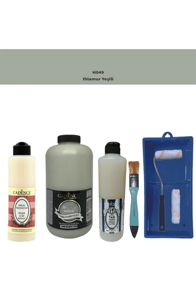 Banyo Mutfak-Cadence Multi H-049 Ihlamur Yeşil 2000Ml Par Yüzey A 500Ml Taş Vernik Mat 500Ml ruloset ürün görseli 1