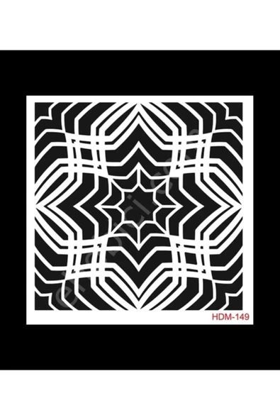 Home Dekor Stencil HDM149 ( 25 x 25 ) ürün görseli 1