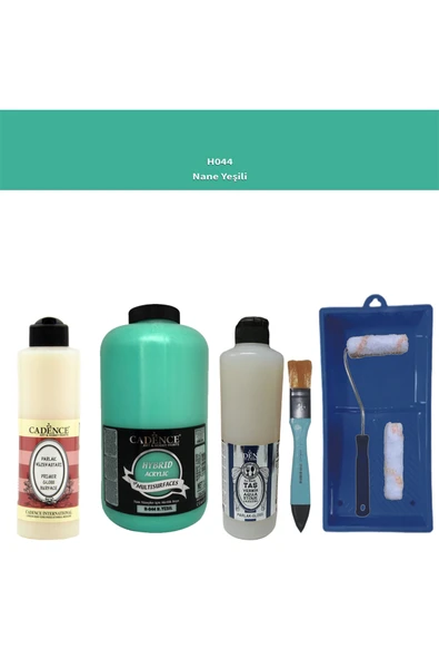 Banyo Mutfak Boyası-Cadence Multi H-044 N.Yeşil 2Lt Pya 500Ml Taş Vernik Parlak 500Ml Ruloset ürün görseli 1