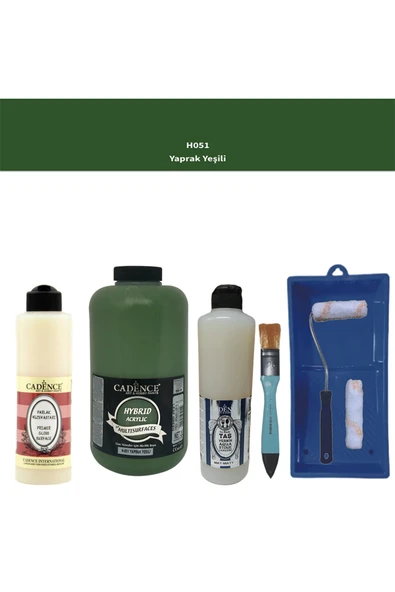Banyo Mutfak-Cadence Multi H-051 Yaprak Yeşil 2000Ml Par Yüzey As 500Ml Taş Vernik Mat 500Ml ruloset ürün görseli 1
