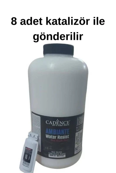 Ambiente suya dayanıklı boya AW01 Beyaz 2000ml+80ml katalizör ürün görseli 1