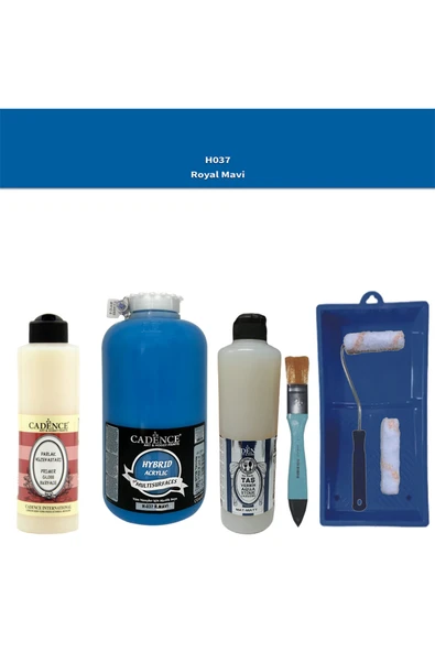 Banyo Mutfak-Cadence Multi H-037 R.Mavi 2000Ml Par Yüzey Ast 500Ml Taş Vernik Mat 500Ml Satenruloset ürün görseli 1