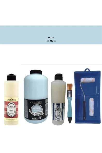 Banyo Mutfak-Cadence Multi H-036 M.Mavi 2000Ml Par Yüzey Ast 500Ml Taş Vernik Mat 500Ml Satenruloset ürün görseli 1