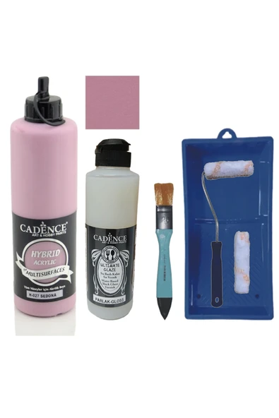 Mobilya Boyası-Cadence Multisurface H-027 Sedona 500Ml Ultimate Vernik Parlak 250Ml Saten Rulo Set ürün görseli 1