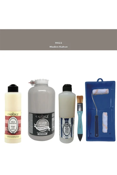 Banyo Mutfak-Cadence Multi H-022 M. Kahve 2000Ml Par Yüzey Ast 500Ml Taş Vernik Mat 500Ml ruloset ürün görseli 1