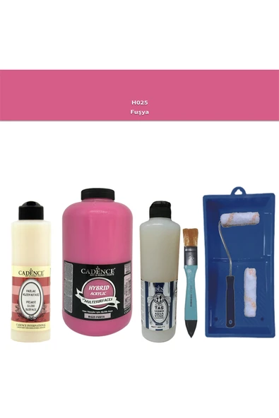 Banyo Mutfak-Cadence Multi H-025 Fuşya 2000Ml Par Yüzey Ast 500Ml Taş Vernik Mat 500Ml Satenruloset ürün görseli 1