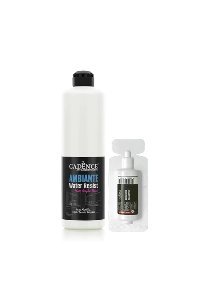Ambiante Suya Dayanıklı Akrilik Boya Aw-02 Pak Beyaz 500ml + Katalizör 20gr ürün görseli 1