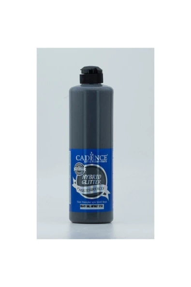 Hsg-091 Antrasit Siyah Simli Akrilik Boya 500ml ürün görseli 1