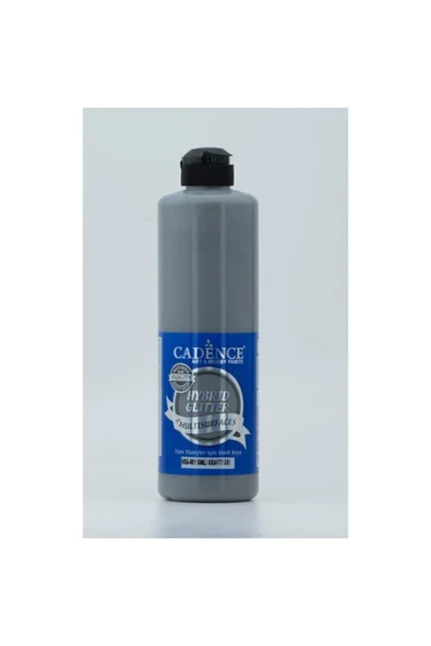 Hsg 081 Grafiti Gri Simli Akrilik Boya 500ml ürün görseli 1