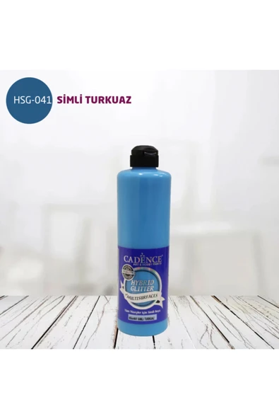 Hybrid Multisurface Simli Akrilik Boya 500ml - Hsg-041 Turkuaz ürün görseli 1