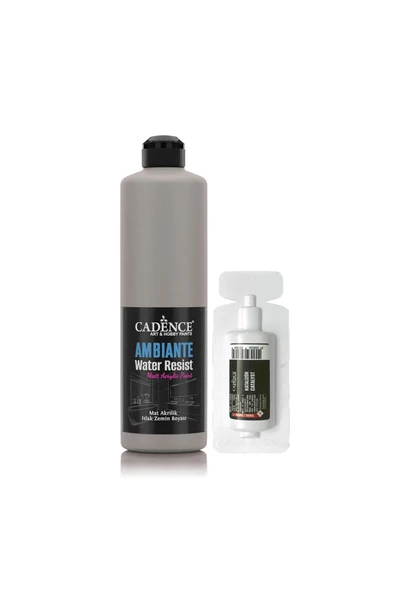 Ambiante Suya Dayanıklı Akrilik Boya Aw-19 Zivon Gri 500ml + Katalizör 20gr ürün görseli 1