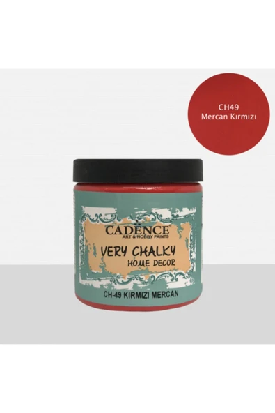Cadence Very Chalky Home Decor Ch49 Mercan Kırmızı 500 Ml. ürün görseli 1