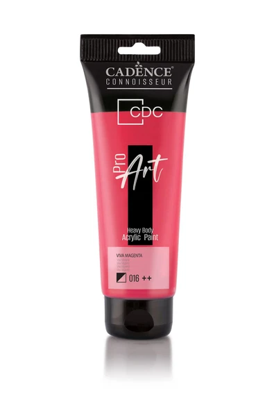 PR016 Viva Macenta Cadence Proart Heavy Body Akrilik Boya 120ML - Cadence Tüp Akrilik Boya ürün görseli 1