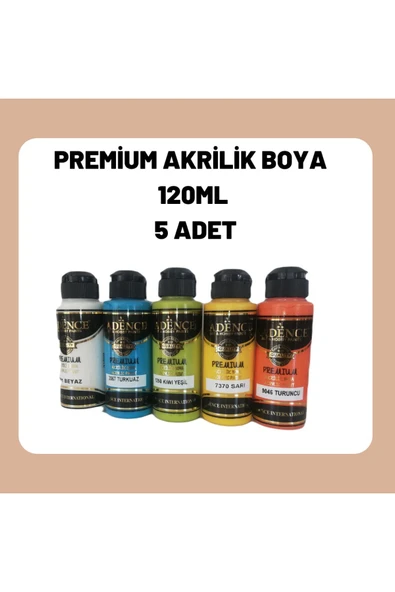 5 Adet 120 Ml Cadence Akrilik Boya ürün görseli 1