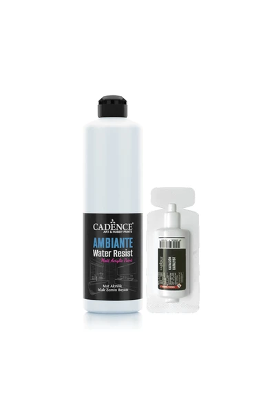 Ambiante Suya Dayanıklı Akrilik Boya Aw-03 Eskimiş Beyaz 500ml + Katalizör 20gr ürün görseli 1