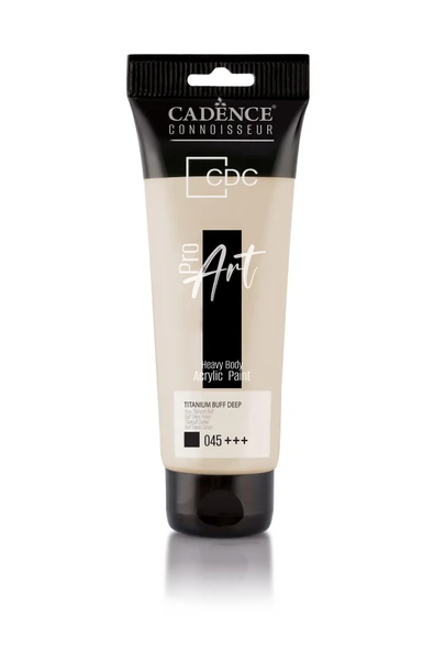 PR045 Koyu Titanyum Buff Cadence Proart Heavy Body Akrilik Boya 120ML - Cadence Tüp Akrilik Boya ürün görseli 1