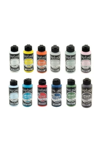 Hybrid Akrilik Boya Seti 120 Ml Set3 Sıcak Renkler ürün görseli 1