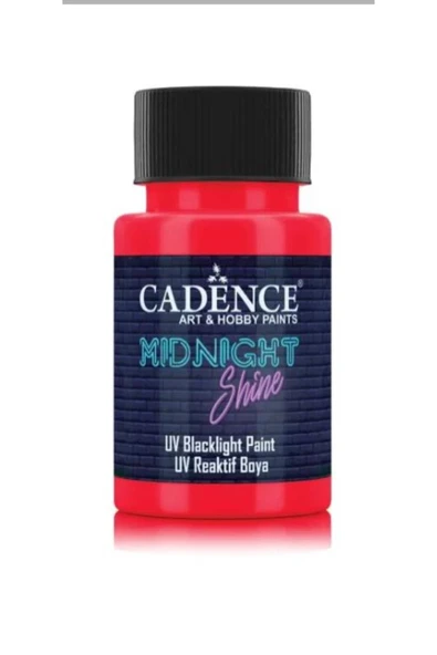 MIDNIGHT SHINE UV REAKTIF BOYA MS- 06 KIRMIZI 50 ML ürün görseli 1