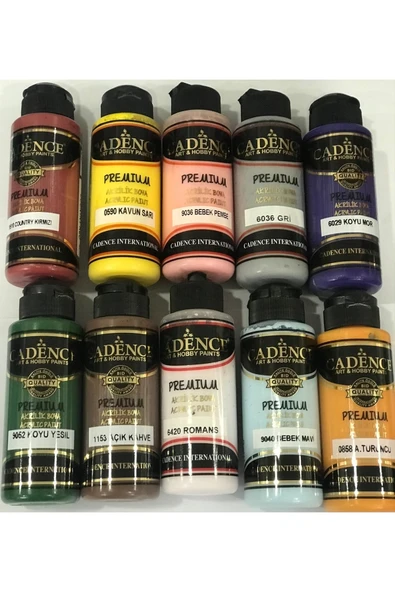 Premium Akrilik Boya 120 Ml - 10'lu Set ürün görseli 1