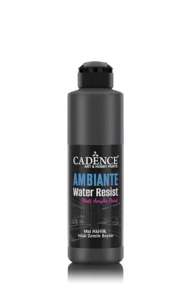 Ambiante Metalik Islak Zemin Boyası Awm08 Siyah 250ml Katalizör 10gr ürün görseli 1