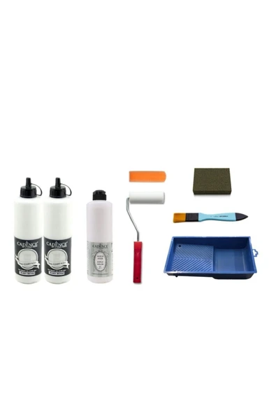 Cadence 1 Litre Antik Beyaz Boya 500ml Mat Vernik Set ürün görseli 1
